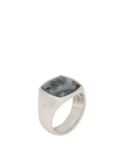Tom Wood Man Ring Silver Size 10.5 925/1000 Silver In Metallic