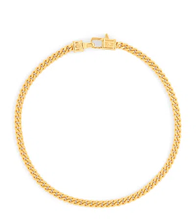 Tom Wood Medium Gold-plated Curb Chain Bracelet
