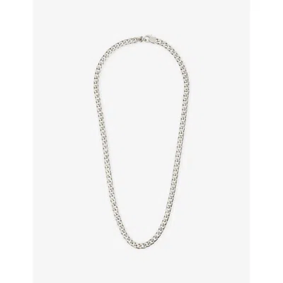 Tom Wood Mens Frankie Chain Rhodium-plated 925 Sterling-silver Necklace