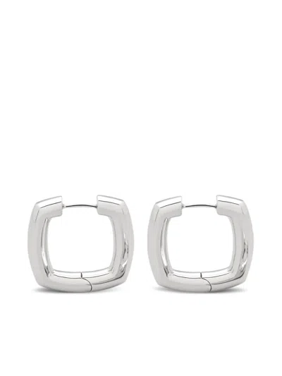 Tom Wood Metal Hoops Earrings In Silver