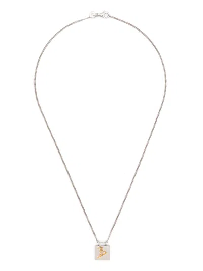 Tom Wood Mined-pendant Necklace In Silver