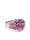 Tom Wood Mini Sunset Cocktail Ring In 银色