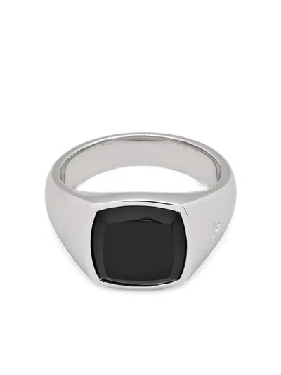 Tom Wood Onyx Signet Ring In Black