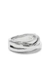 Tom Wood Sterling Silver Orb Slim Ring In Silver