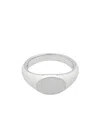 Tom Wood Oval Ring In White