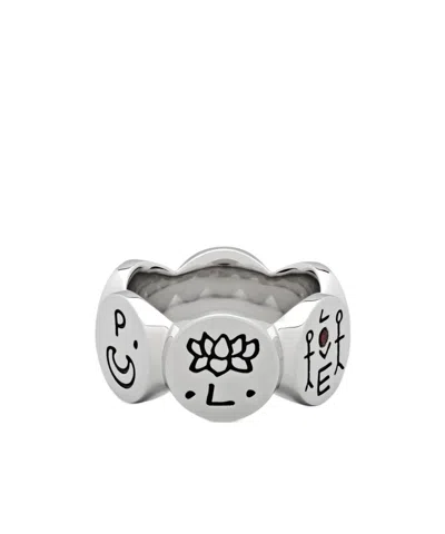 Tom Wood Patterned Rings In Metallic