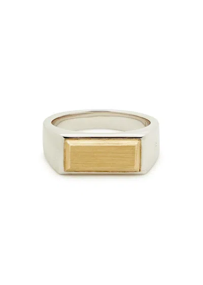 Tom Wood Peaky Sterling Silver Ring In Gold