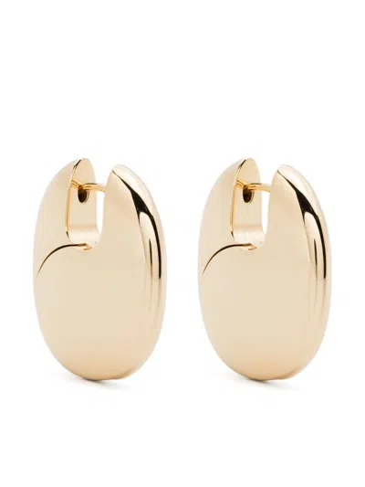 Tom Wood Pebble Earrings In Gold