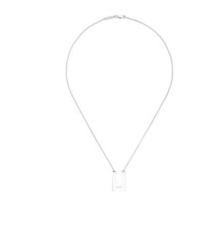 Tom Wood Pendant Necklace In White