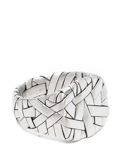 Tom Wood Quilt Ring In Silver