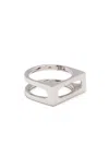 Tom Wood Cage Ring Single M In Metallic