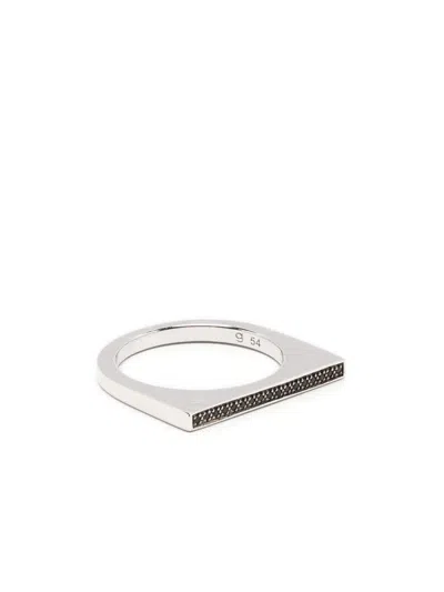 TOM WOOD SLEEK RING TOP BLACK SPINEL,R5276BSP01S925 925 STERLING SILVER