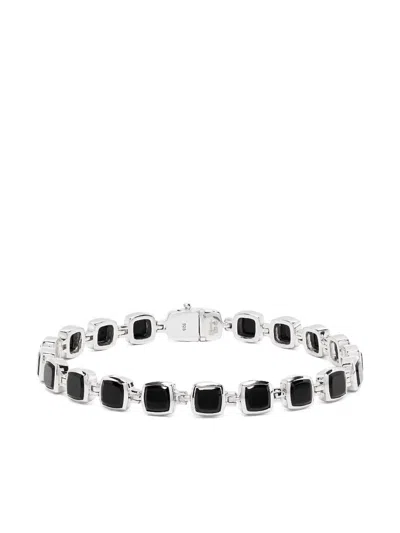 Tom Wood Recycled Silver Onyx Bracelet