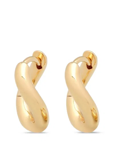 Tom Wood River Huggie Hoop Earrings In Gold