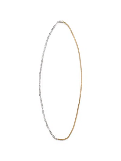 Tom Wood Rue Two-tone Chain Necklace In Silver