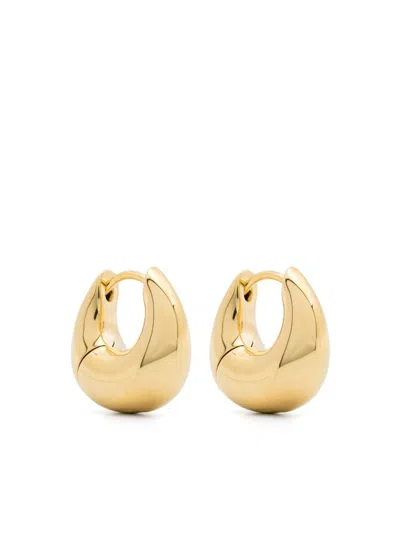 Tom Wood Sculpted Hoop Earrings In Gold
