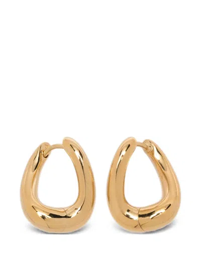 Tom Wood Sculptural Hoop Earrings In Gold