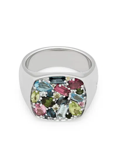 Tom Wood Shiki Kaleidoscope Ring In Silver