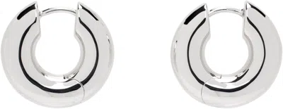 Tom Wood Silver Chunky Hoops Small Earrings In 925 Sterling Silver