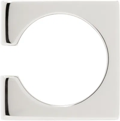 Tom Wood Silver Square Single Ear Cuff In 925 Sterling Silver