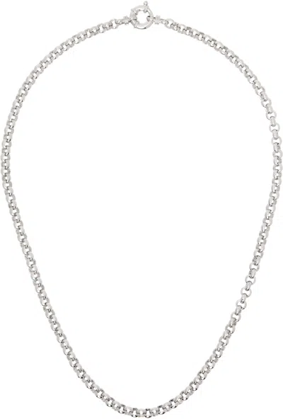 Tom Wood Silver Thick Rolo Chain Necklace