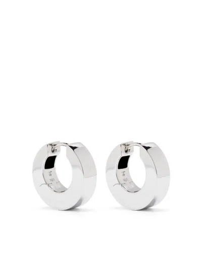 Tom Wood Arch Chunky-hoop Earrings In Silver