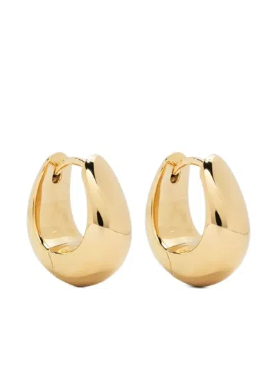 Tom Wood Small Ice Hoop Earrings In Gold