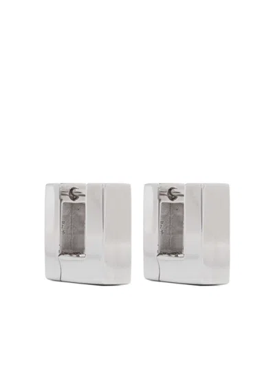 Tom Wood Small Square Hoops Earrings In Metallic