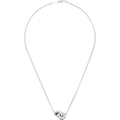 Tom Wood Sphere Double Pendant Necklace In Metallic