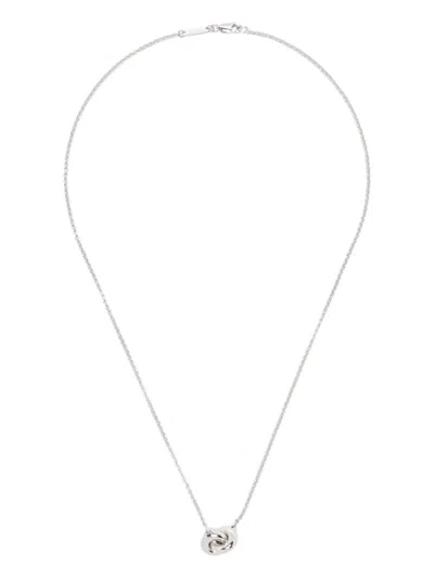 Tom Wood Sphere Double-pendant Necklace In Silver
