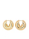 Tom Wood Sphere Hoop Earrings In Gold