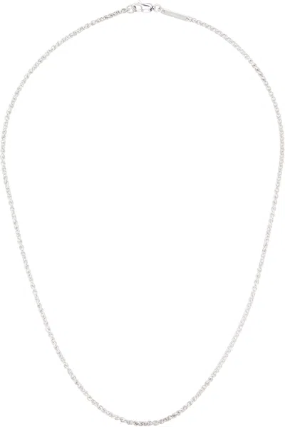Tom Wood Spike Chain Necklace In Silver