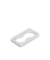Tom Wood Sterling Silver Double Square Ring In White