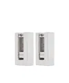 Tom Wood Square Pendant Earrings In White