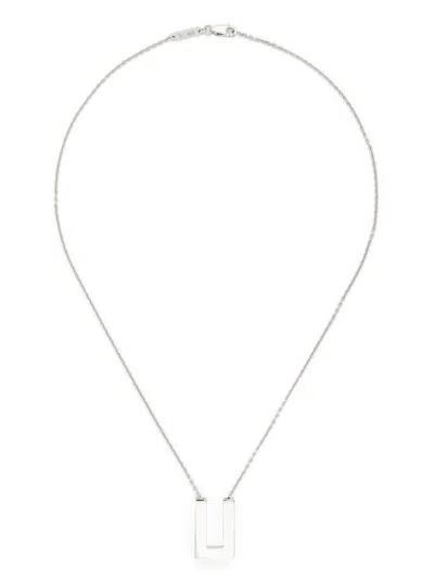 Tom Wood Square Pendant Necklace In Metallic