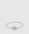 Tom Wood Square Rope Bracelet In Silver