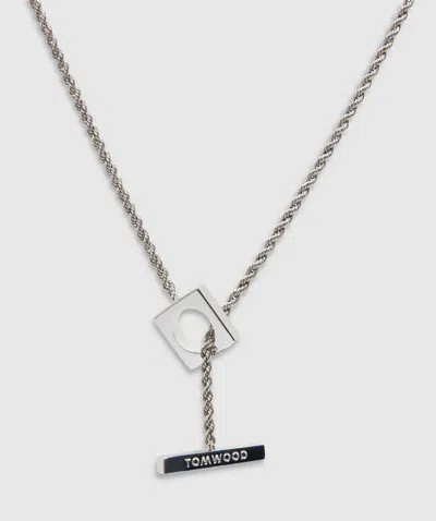 Tom Wood Square Rope Chain Necklace In Metallic