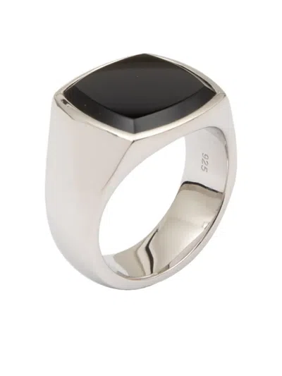 Tom Wood Square-stone Ring In Purple