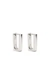 Tom Wood Sterling Silver Chunky Hoop Earrings In Silver