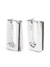 Tom Wood Step Hoops Spinel In Silver