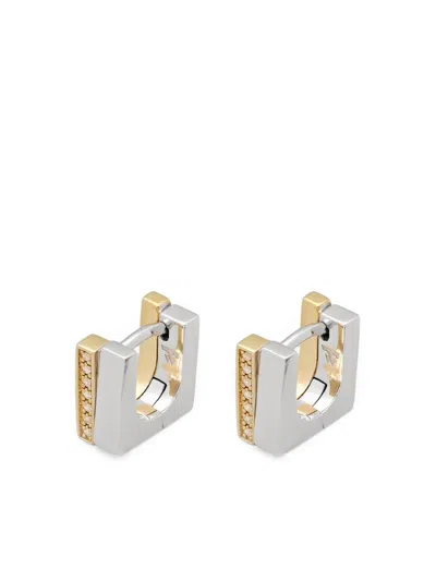 Tom Wood Step Huggies Earrings In Silver