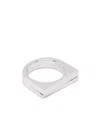Tom Wood Step L Layered Ring In White