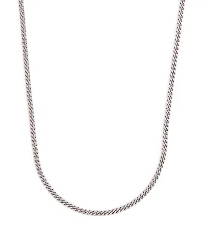 Tom Wood Sterling Silver Curb Chain M Necklace