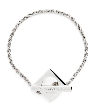 Tom Wood Sterling Silver Square Rope Bracelet