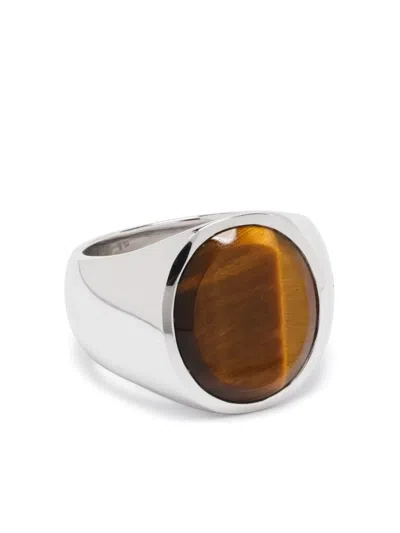 Tom Wood Sterling Silver Tiger Eye Ring
