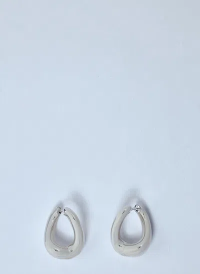 Tom Wood Twist Hoop Earrings In Metallic