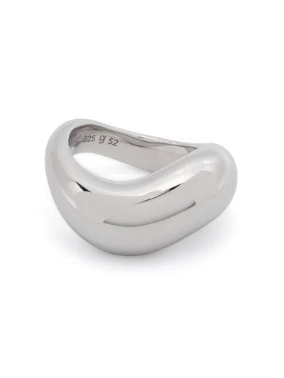 Tom Wood Twist Ring In White