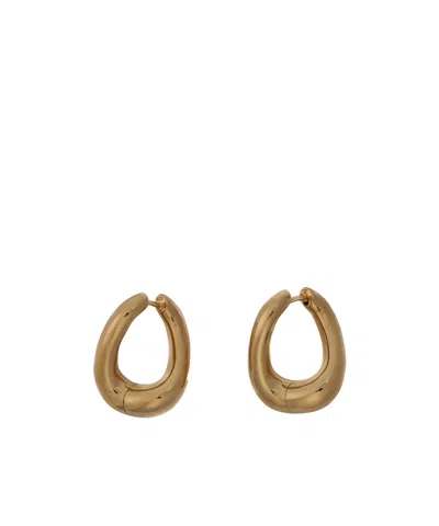 Tom Wood Twisted Loop Earrings In Yellow