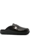 Tom Wood X Suicoke Makö Leather Clogs - Men's - Calf Leather/rubber In Schwarz