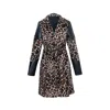 Toma Women's Black The London Faux Fur And Faux Vegan Leather Coat Autumn Winter In Black